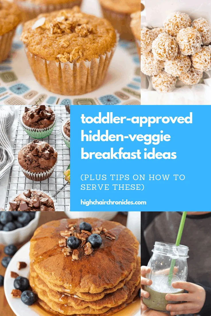collage image of toddler friendly breakfast ideas