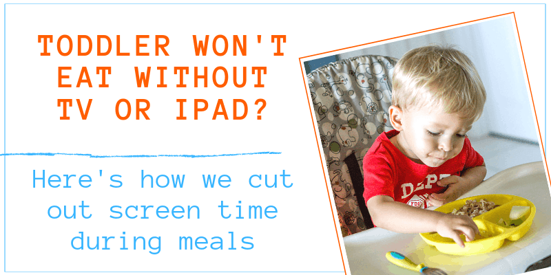 cutting out screen time during meals graphic