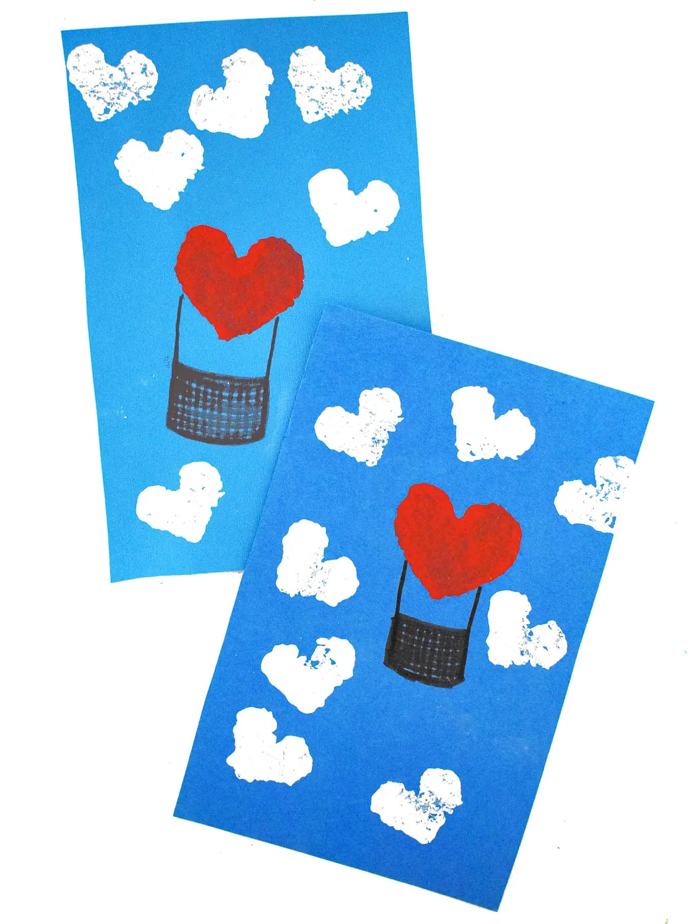 Valentine's Day Craft: Hearts with Black Glue - Mess for Less
