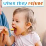 how to get a child to eat when they refuse - pinterest graphic