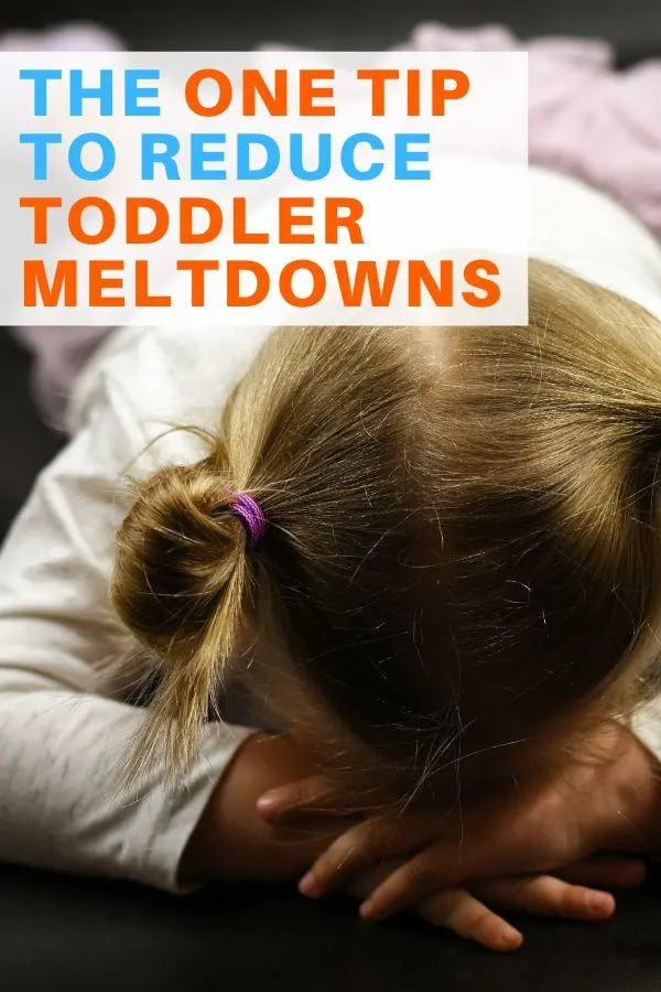 tip to reduce toddler meltdowns graphic