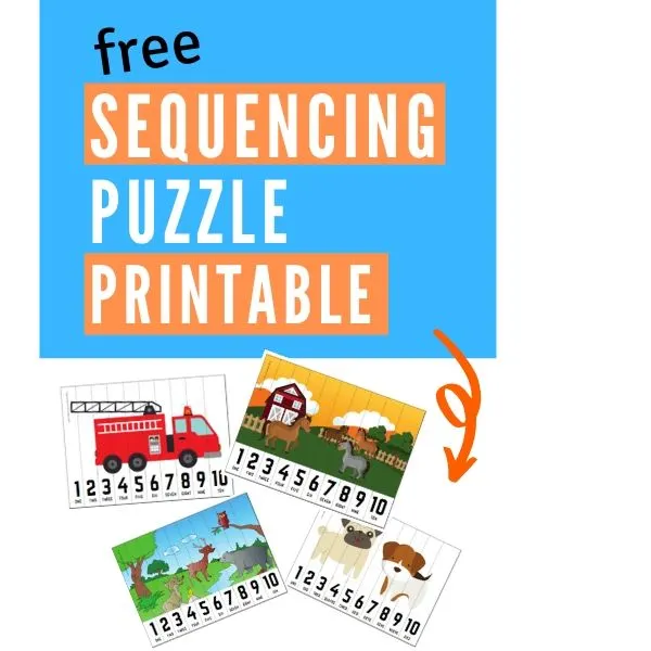 sequencing puzzle printable graphic