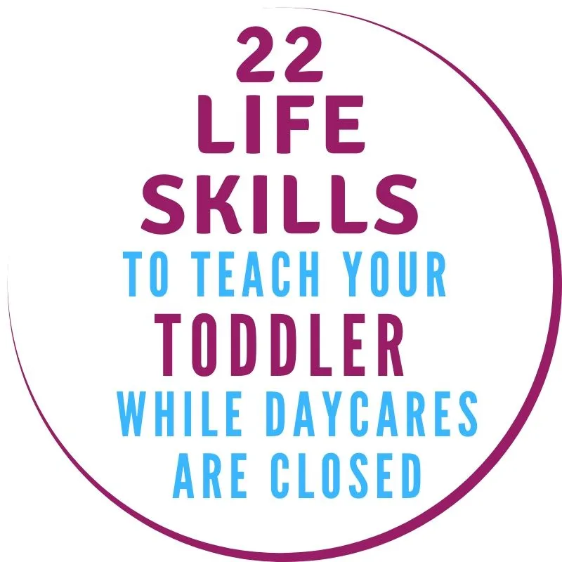 life skills to teach toddlers graphic