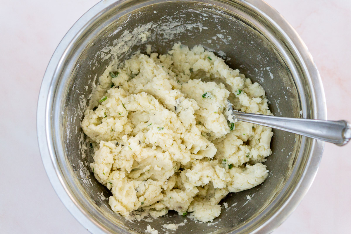 mashed potato nugget dough