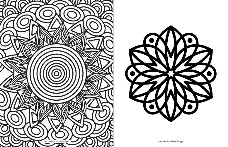 free printable coloring page for toddlers - flower mandala