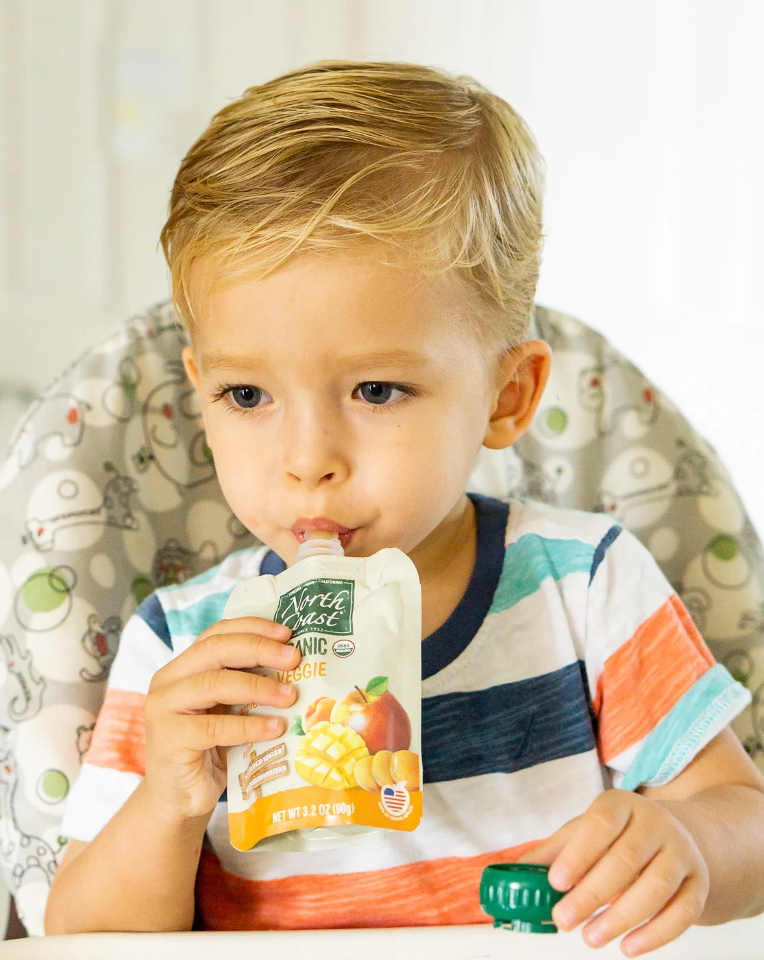 toddler eating pouch