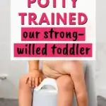 how to potty train strong willed toddler graphic
