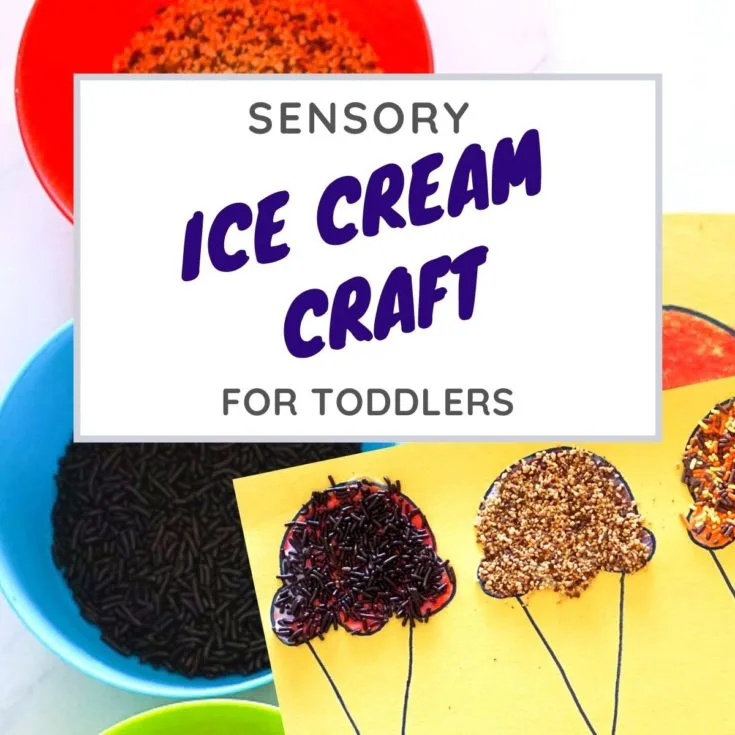sensory ice cream craft graphic
