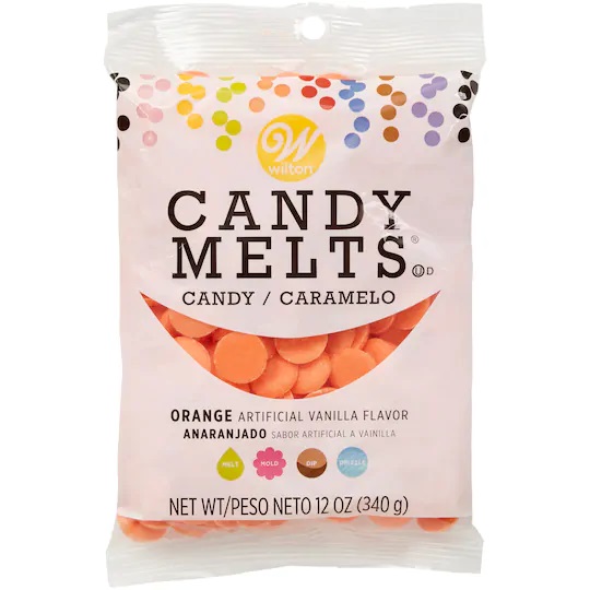 Orange candy melts (from Michaels)