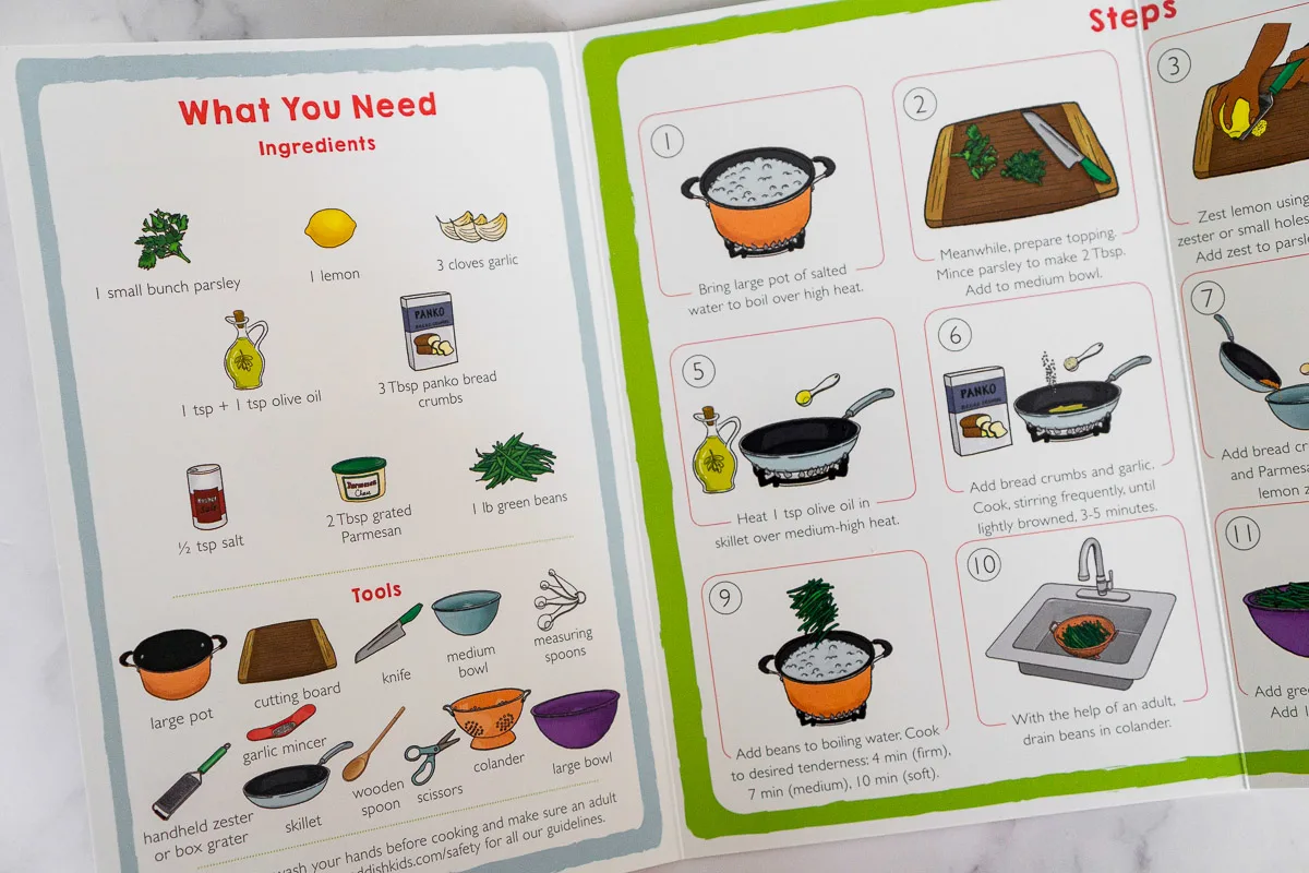 picture of recipe card from Raddish Kids