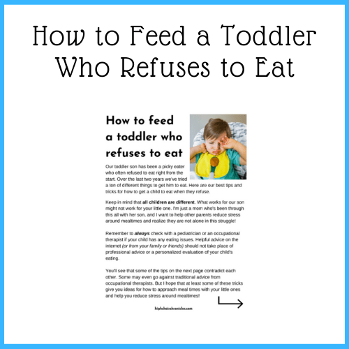 Graphic of: How to feed a toddler who refuses to eat